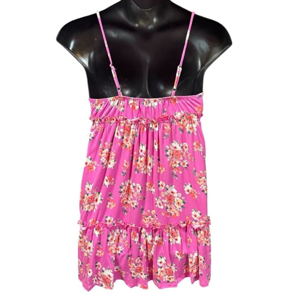 Pink Floral Ruffle Cami Dress w/ Pockets | Culture Code - Picture 11 of 13
